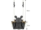 Baby Swing with Wooden Frame Ecotoys Mouse