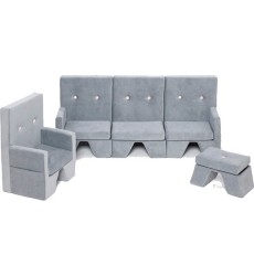 Set Misioo Premium - Light Grey/Pink