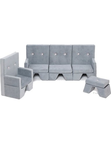 Set Misioo Premium - Light Grey/Pink