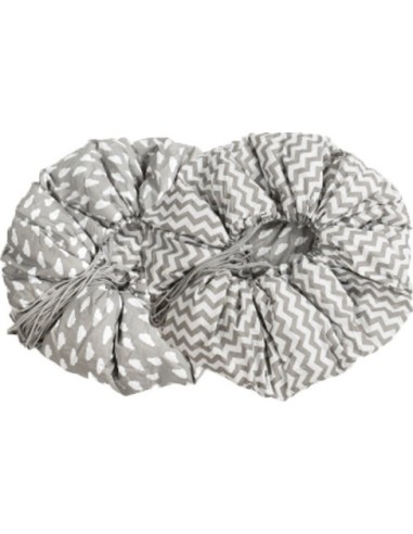 Playmat Misioo 2in1 - Grey & White Zigzag