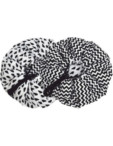 Playmat Misioo 2in1 - Black & White Zigzag