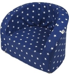 Armchair Misioo Smart - Navy Blue with White Stars