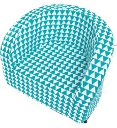 Armchair Misioo Smart - Turqoise & White Triangles
