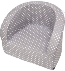 Armchair Misioo Smart - Grey With Small White Dots