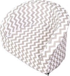 Armchair Misioo Smart - Grey & White Zigzag