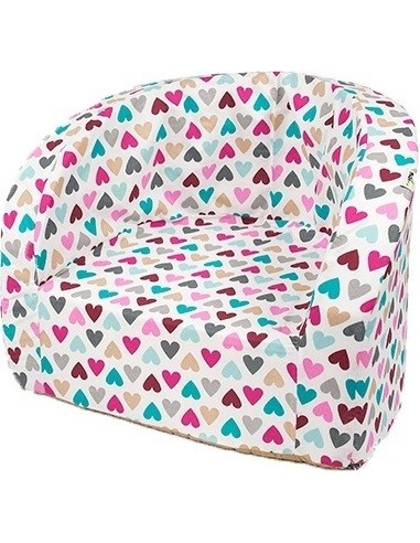 Armchair Misioo Smart - Colorful Hearts