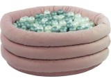 Kamuoliukų baseinas Misioo Comfort+ - rožinis, apvalus, be kamuoliukų