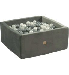 Ball Pool Velvet Soft - Grey, Square, without Balls