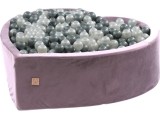 Kamuoliukų baseinas Misioo Velvet Heart - šviesiai violetinis, be kamuoliukų