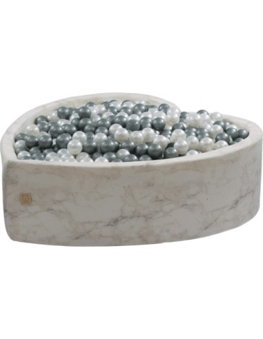 Ball Pool Misioo Velvet Heart - White Marble, without Balls