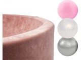 Kamuoliukų baseino rinkinys Misioo Velvet su 150 kam. - rožinis, mergaitėms