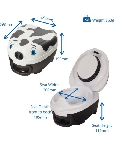 Portable Baby Potty My Carry Potty, Cow