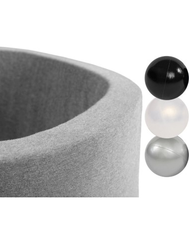 Ballpool Set with 150 Balls Misioo - Light Grey, Neutral