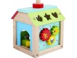 Wooden Educational Cube Sorter + Blocks Ecotoys