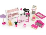 Wooden XLL dollhouse with lift and slide ECOTOYS 