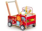 Medinis lavinamasis stumdukas su kaladėlėmis Eco Toys Fire Brigade