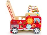 Wooden Educational Pushchair With Blocks Eco Toys Fire Brigade