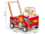 Medinis lavinamasis stumdukas su kaladėlėmis Eco Toys Fire Brigade