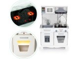 Wooden Children's Kitchen Ecotoys, with Sounds Led + Accessiores