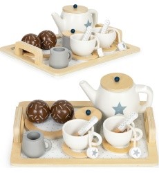 Medinis arbatos rinkinys arbatinukas 17 dalių ECOTOYS