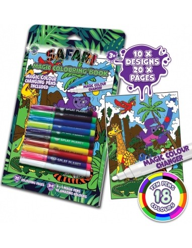 Splat Planet magic colouring book ZOO