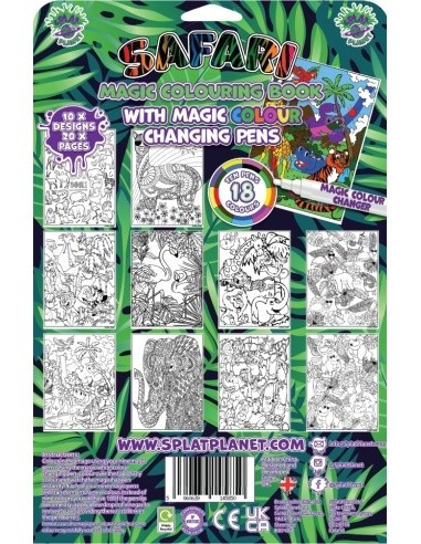 Splat Planet magic colouring book ZOO