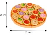 Wooden Velcro pizza cutter for kids 27 pieces