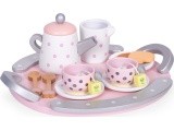 Wooden tea cup kettle set 15 items ECOTOYS
