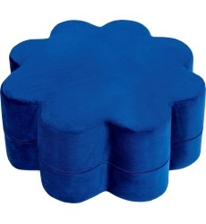 Pouf Misioo Flower - Dark Blue