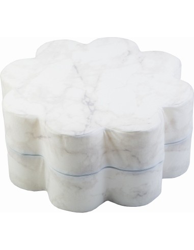 Pouf Misioo Flower - White Marble