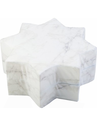 Pouf Misioo Star - White Marble