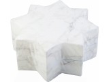 Pouf Misioo Star - White Marble