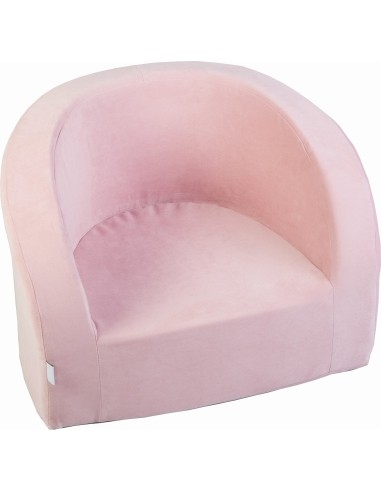 Kid's Armchair Misioo Velvet - Pink