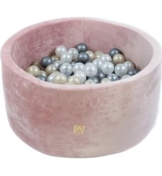 Ball Pool Misioo Velvet - Pink, Round, without Balls