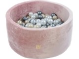 Ball Pool Misioo Velvet - Pink, Round, without Balls