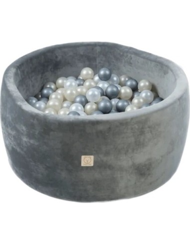 Ball Pool Misioo Velvet - Grey, Round, without Balls