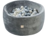 Ball Pool Misioo Velvet - Grey, Round, without Balls