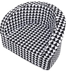 Armchair Misioo Smart - Black & White Triangles