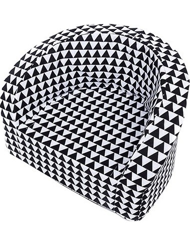 Armchair Misioo Smart - Black & White Triangles