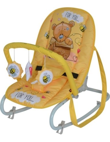 Baby Rocker Lorelli Top Relax Bear, Yellow
