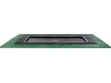 EXIT Dynamic ground level trampoline 275x458cm with Freezone safety tiles - black