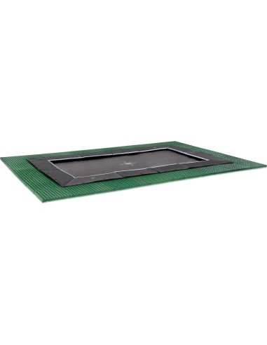 EXIT Dynamic įleidžiamas batutas 275x458 cm su Freezone apsauginėmis plytelėmis – juodas