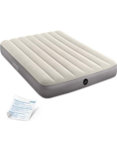 Inflatable mattress for sleeping double bed 191x137 cm beige INTEX 64102
