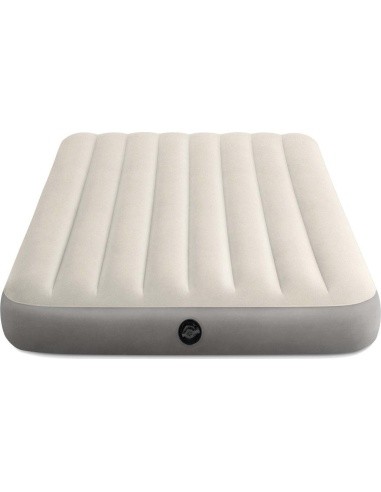 Inflatable mattress for sleeping double bed 191x137 cm beige INTEX 64102