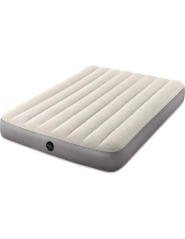 Inflatable mattress for sleeping double bed 191x137 cm beige INTEX 64102