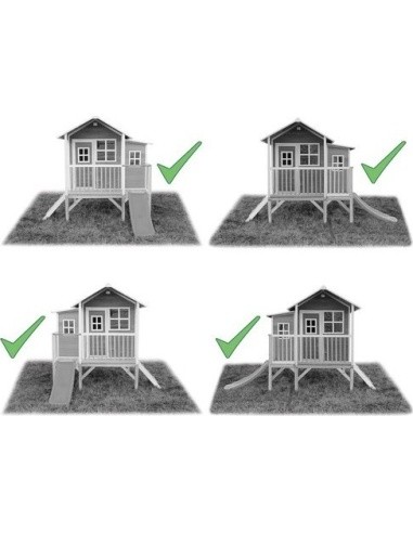 EXIT Loft 350 wooden playhouse - natural
