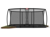 BERG Ultim Champion FlatGround 500 batutas, pilkas + apsauginis tinklas DLX XL
