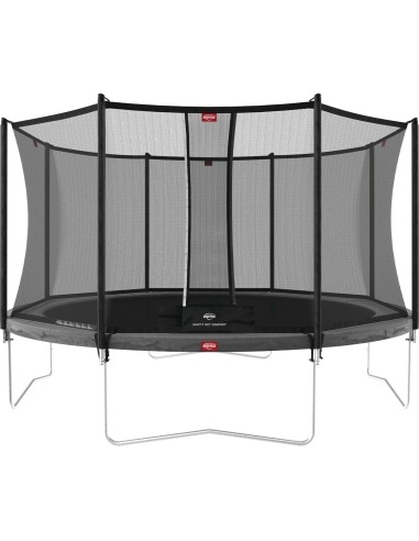 Batutas BERG Favorit Regular – 330 cm, pilkas, su saugos tinklu Comfort