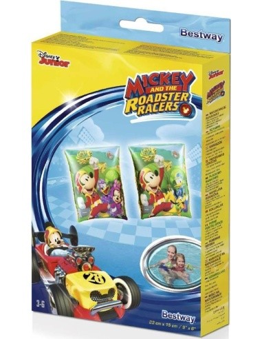 Plaukimo rankovės Bestway Mickey Racers, 3-6 metų vaikams