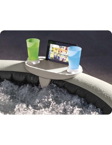 LED illuminated drink holder with space for tablet phone SPA INTEX 28520
